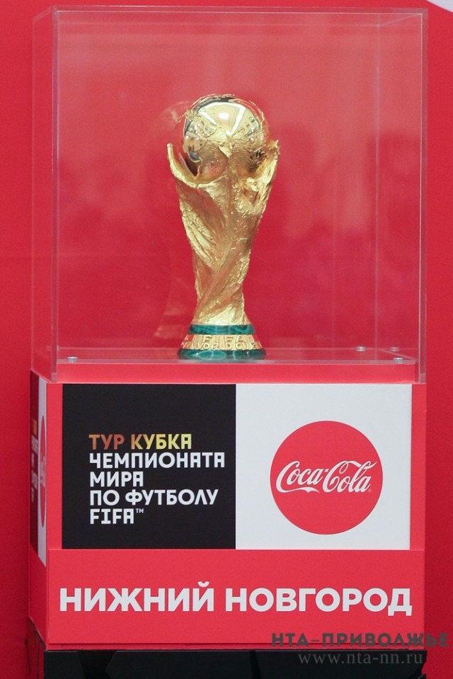 Более 13,5 тысяч нижегородцев пришли посмотреть на кубок чемпионата мира по футболу FIFA 