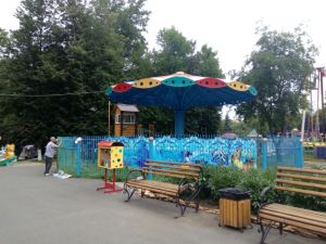 Работы по благоустройству продолжаются в чебоксарском парке "Лакреевский лес"