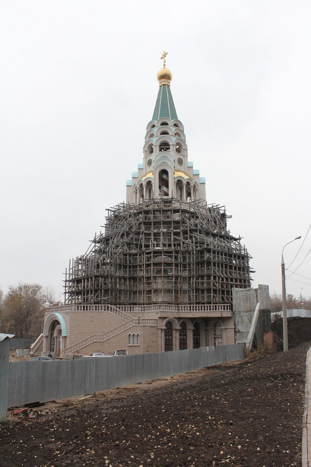 Строительство лестничного спуска от здания собора Софии Премудрости Божией началось в Самаре