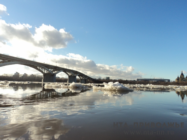 Уровень воды в районе Нижнего Новгорода понизился за неделю с 27 марта по 2 апреля
