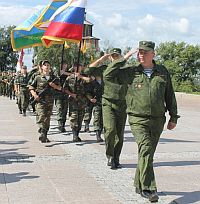 Закрытие последней третьей смены военно-патриотического лагеря «Хочу стать десантником»